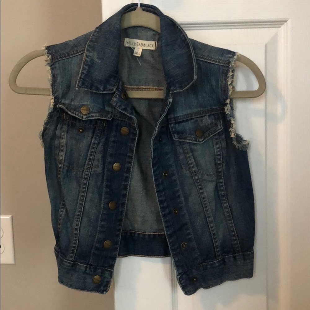 Bullhead Black Jean Vest